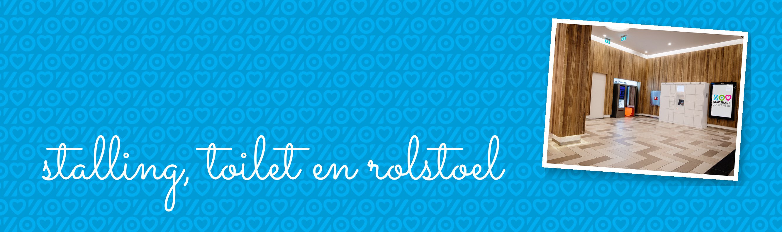 Header Voorzieningen – stalling, toilet en rolstoel.